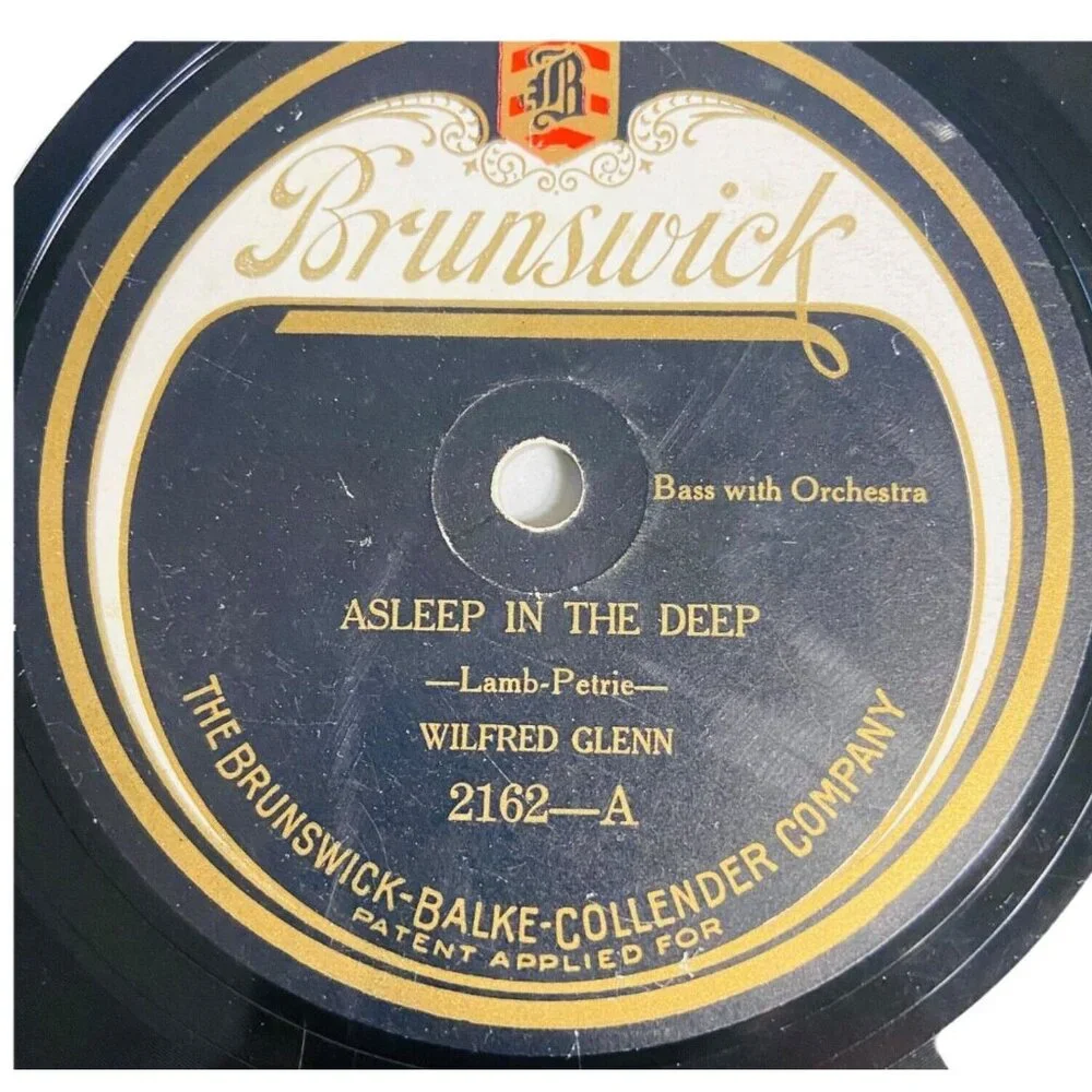 Wilfred Glenn - Asleep In The Deep / Rocked In The Cradle - 2162 Brunswick 10" - Picture 2 of 4